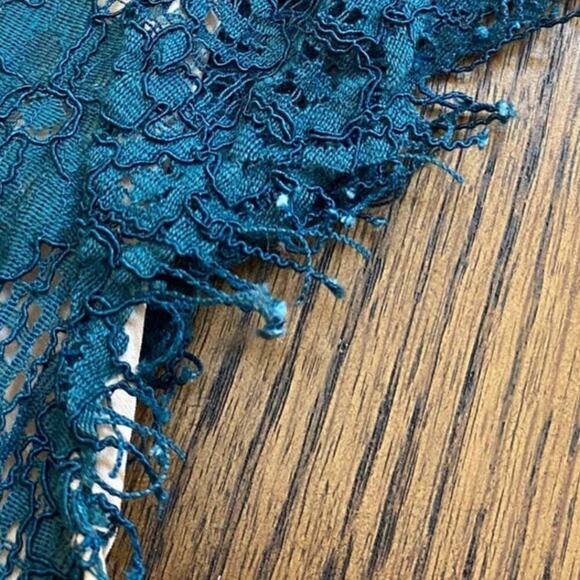 Maeve Anthropologie Elsa Lace Teal Floral Peplum Dress Women Sz X-small Cocktail - Picture 6 of 13